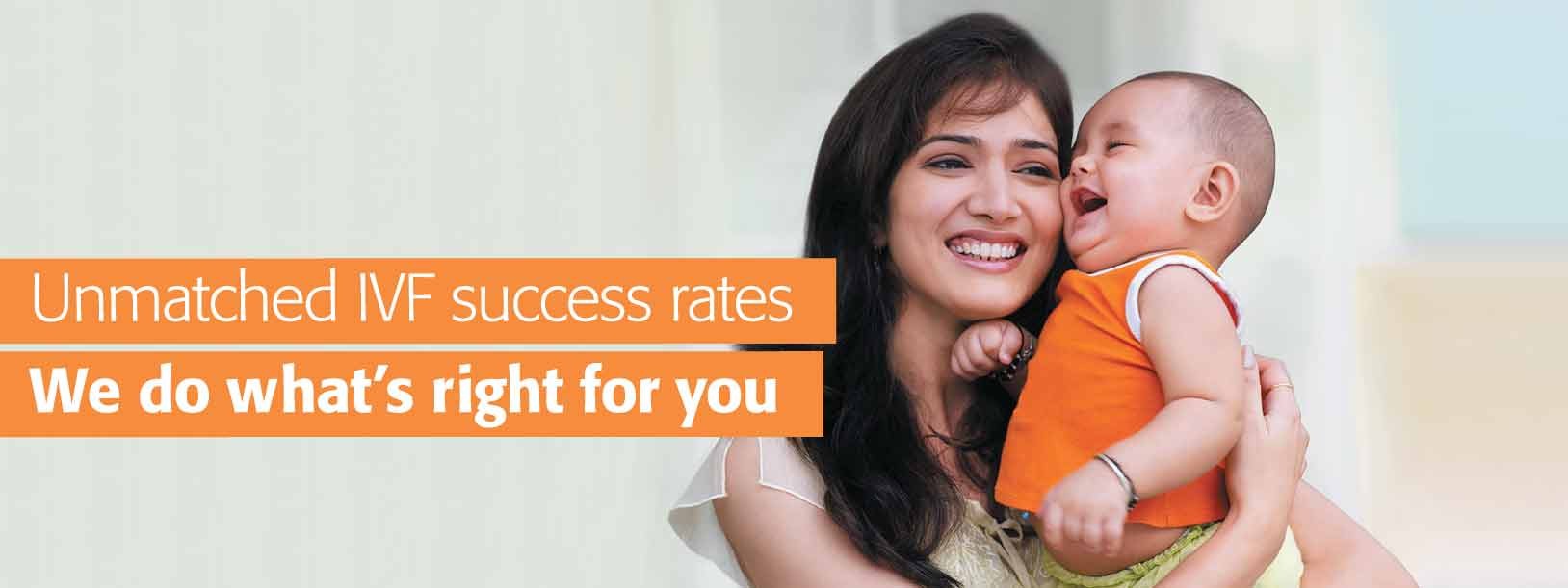Unmatched IVF success rates. We do what's right for you
